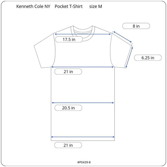 New without Tags! Kenneth‎ Cole NY Pocket T-Shirt Men size M - Picture 7 of 7